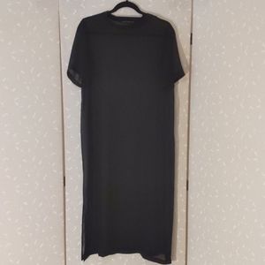 Zara sheer black tee shirt dress